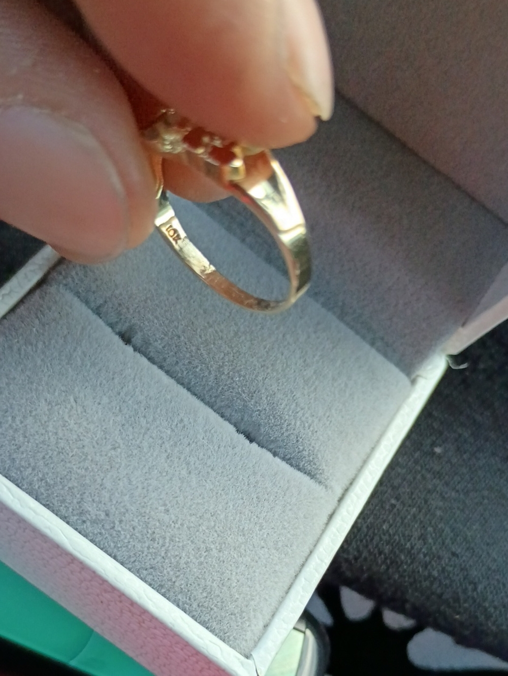 10k 10kt Yellow Gold Nugget Ring Size 7 REAL GOLD - Picture 6 of 7